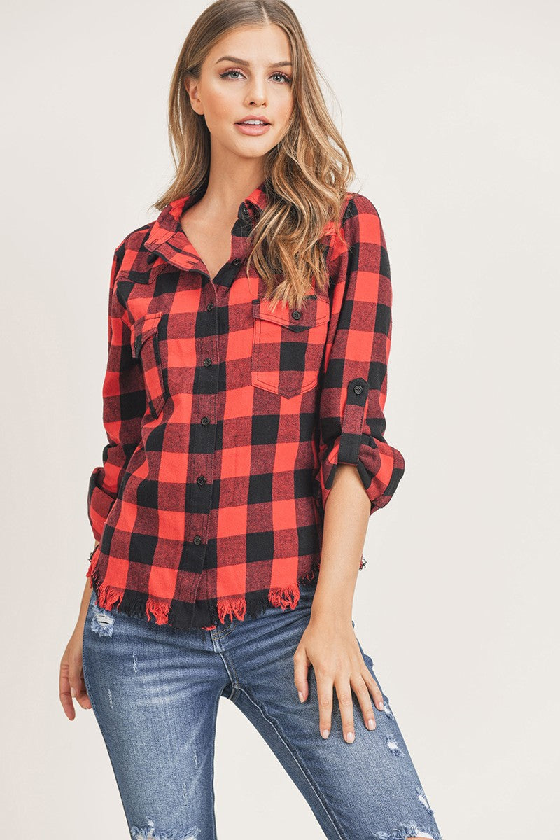 Red Buffalo Plaid Flannel - Risen