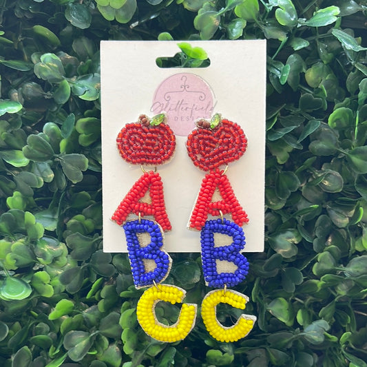 ABC Bead Earrings