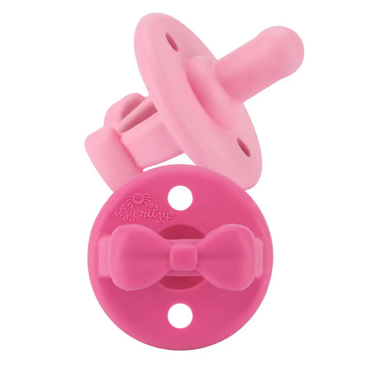 Cotton Candy + Watermelon Bows Sweetie Soother™ Pacifier Set
