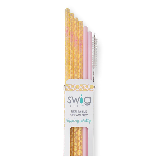 Oh Happy Day Reusable Swig Straw Set
