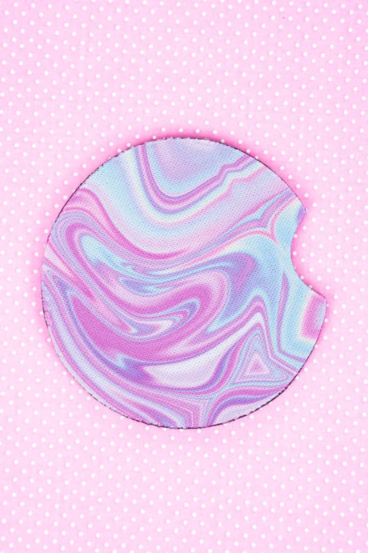 Pastel Swirl Neoprene Coasters