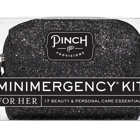 Black Glitter Minimergency Kit