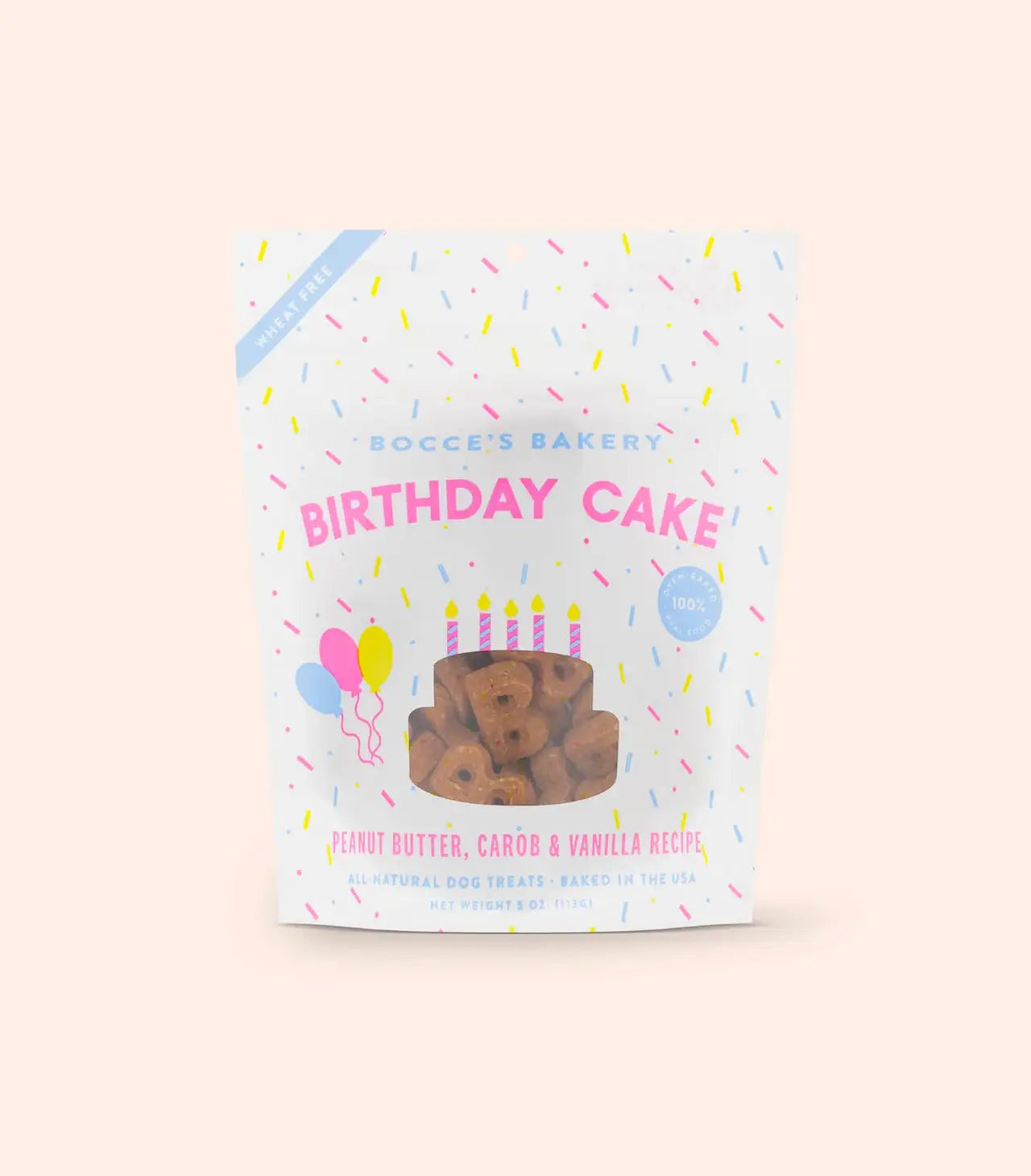 Bocce'S Bakery Birthday Cake 5oz Biscuits Dog Treats