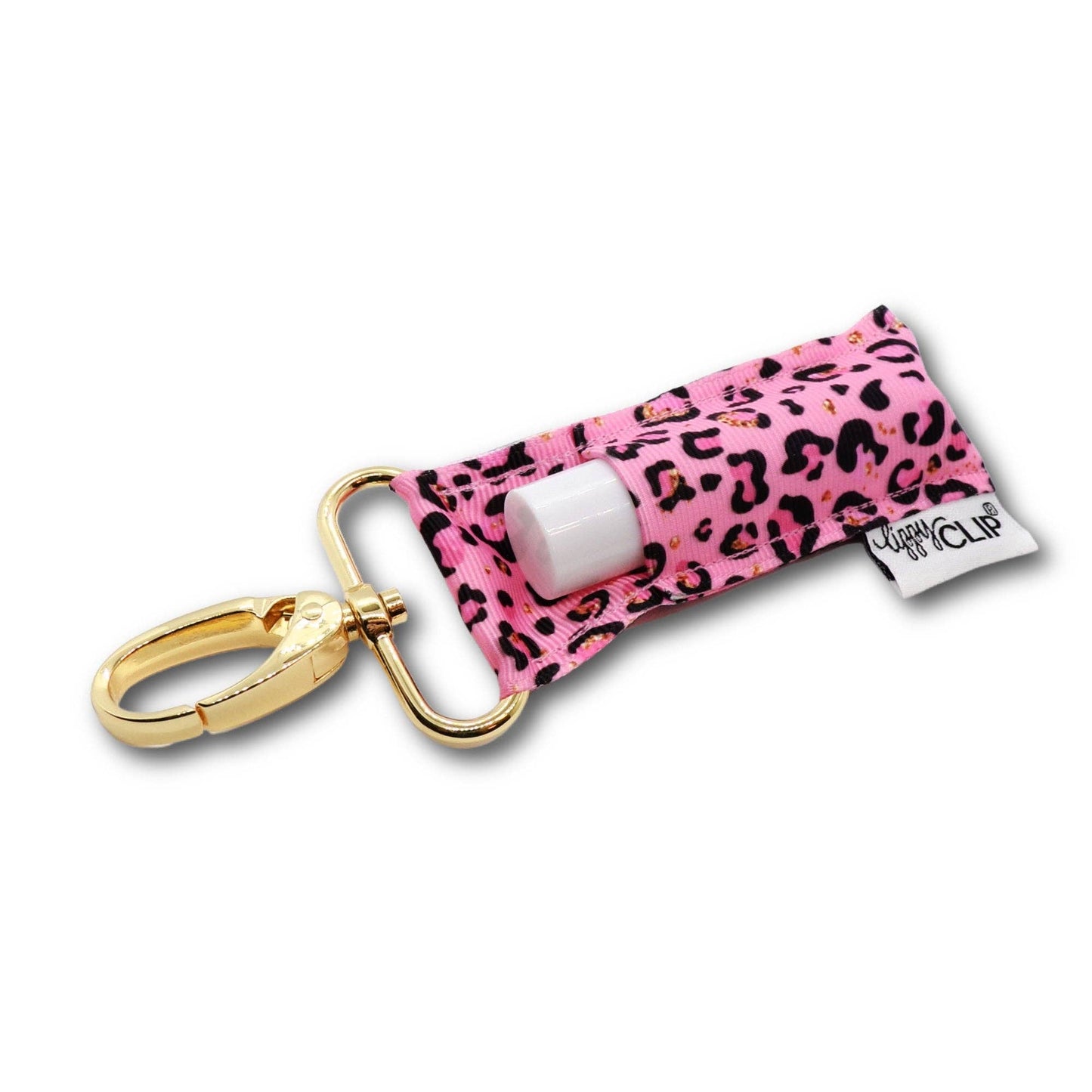 Pink Leopard LippyClip® Lip Balm Holder for Chapstick