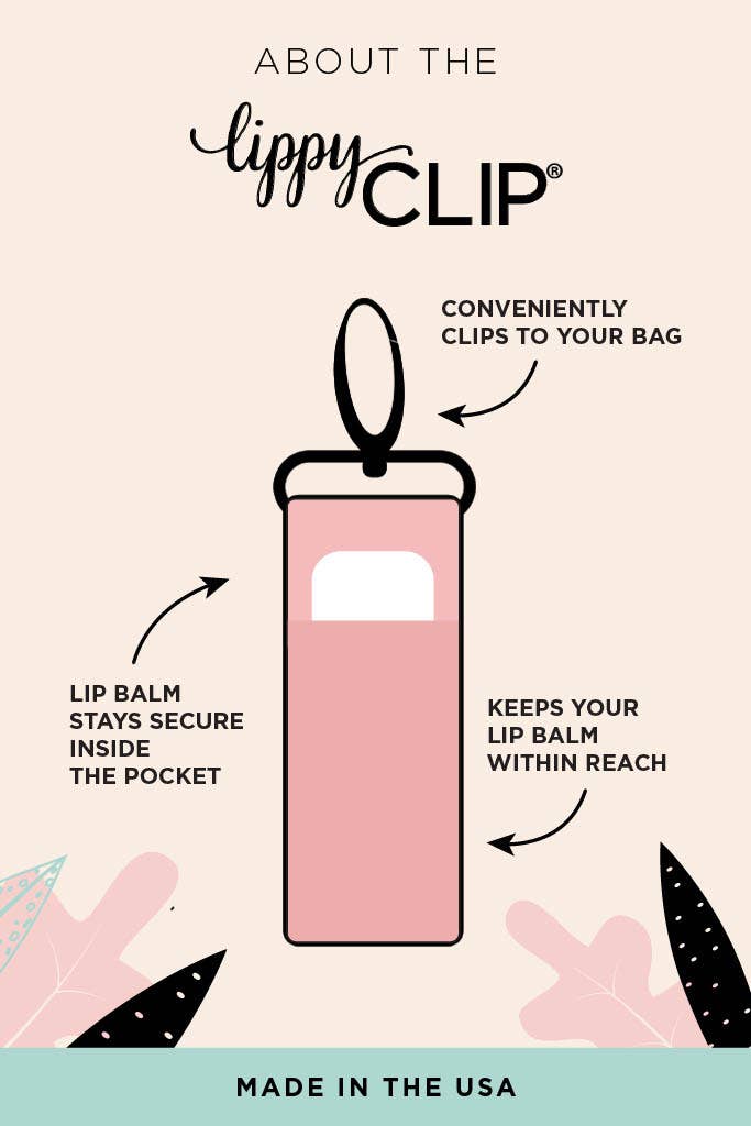 CLASSIC: Pumpkin LippyClip® Lip Balm Holder for Chapstick