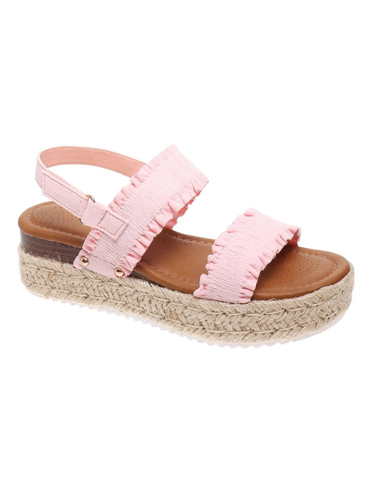 Light Pink Espadrille Sandals