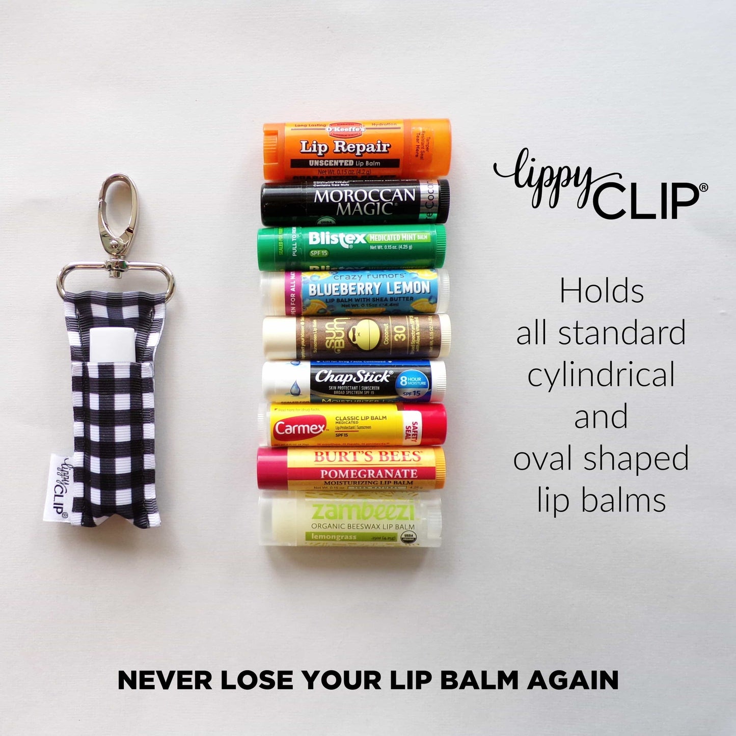 Thin Red Line LippyClip® Lip Balm Holder for Chapstick