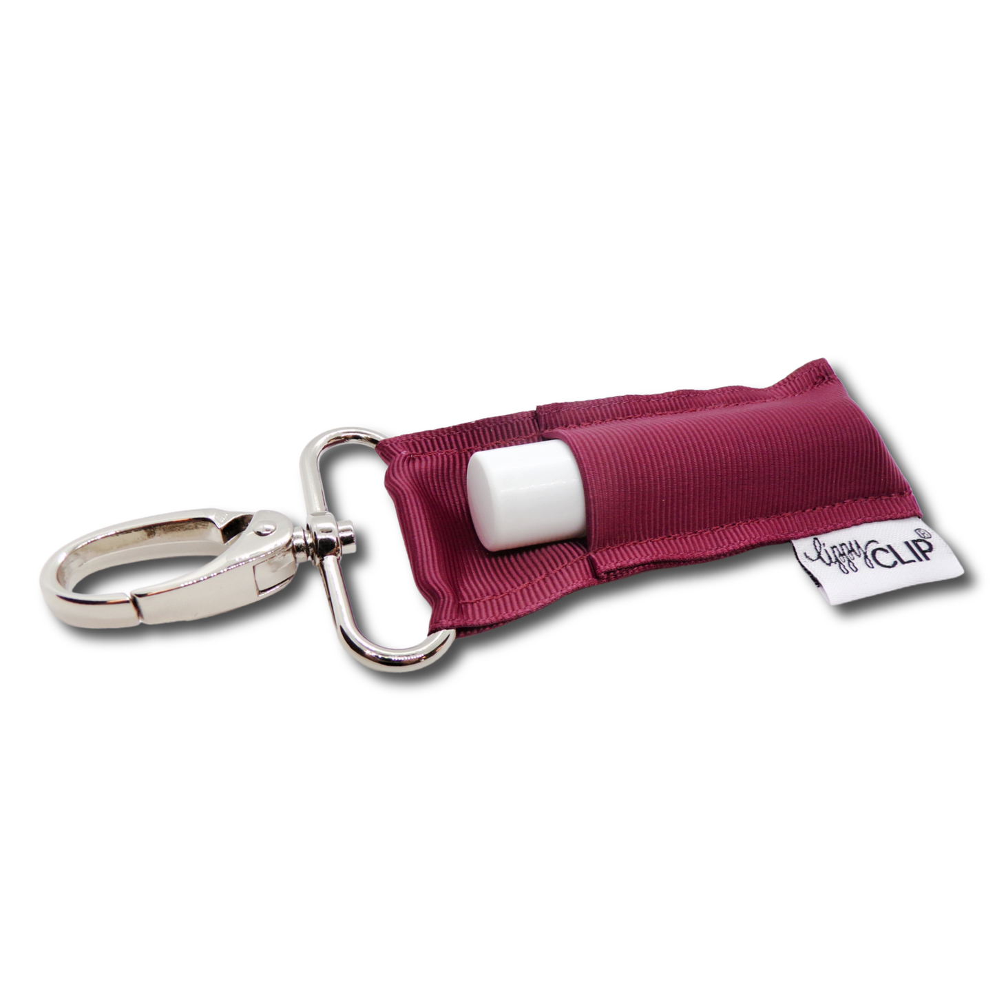 CLASSIC: Maroon LippyClip® Lip Balm Holder for Chapstick