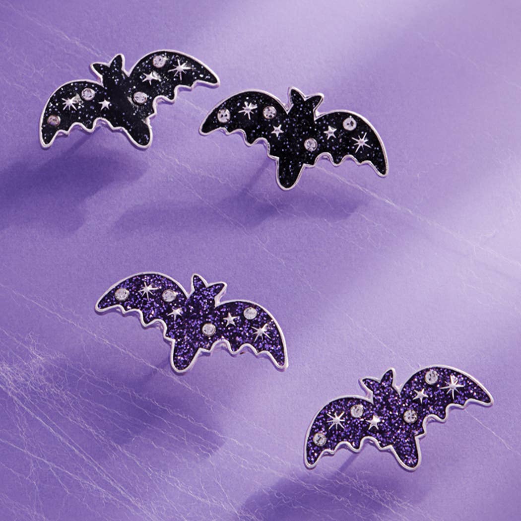 Bat Stud Earrings