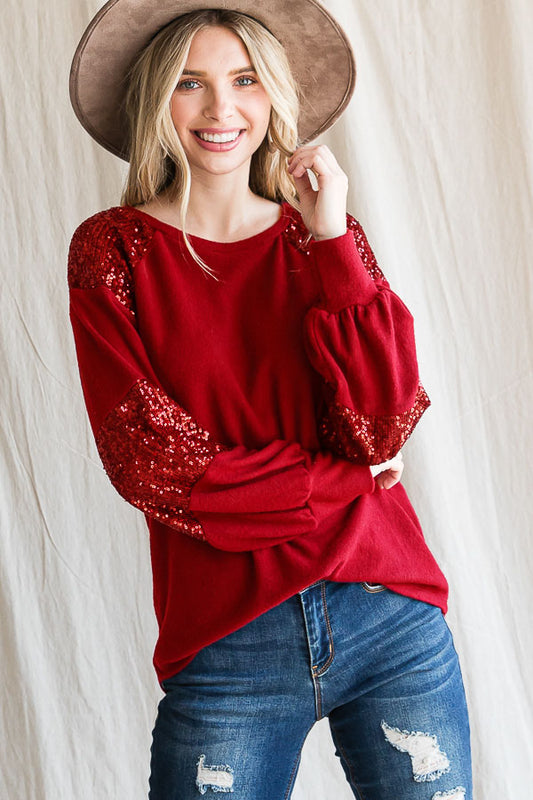 Red Glitz & Glam Sweater