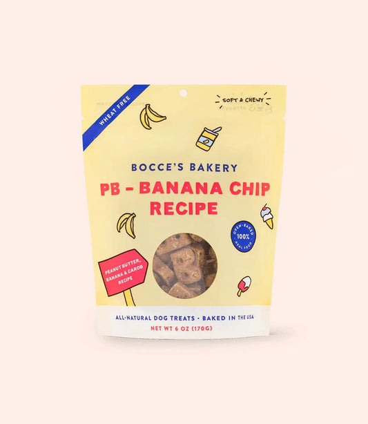 Bocce'S Bakery Pb-Banana Chip 6oz Soft & Chewy Dog Treats