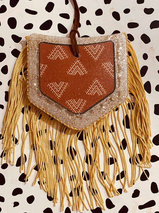 Tribal Pocket with Fringe Freshie