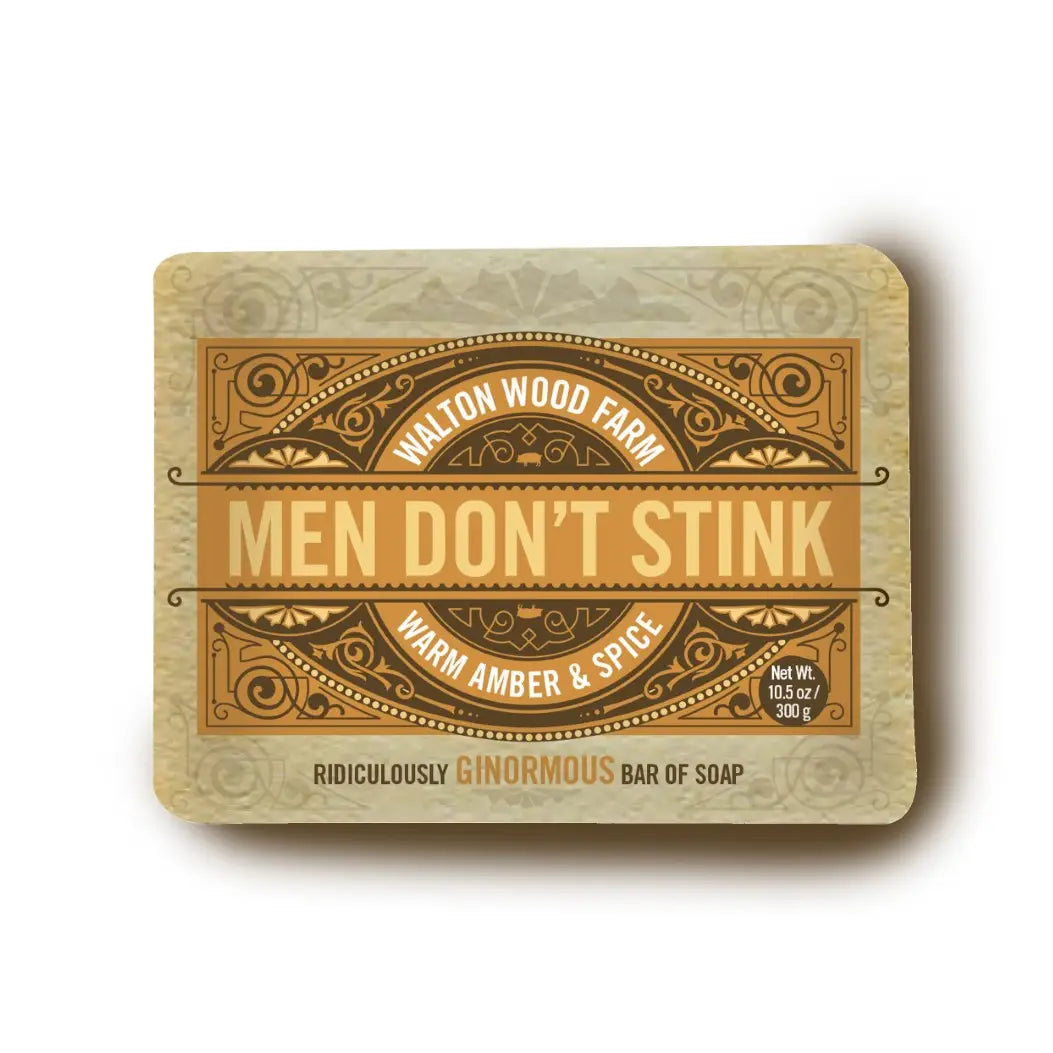 Men Don't Stink Soap - Warm Amber & Spice 10. 5 oz