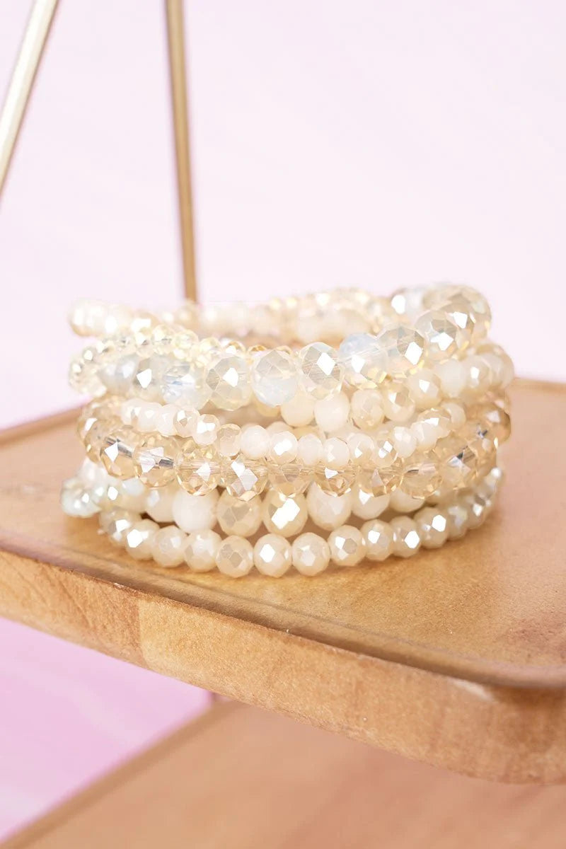 Clear Stretch Bracelet Set