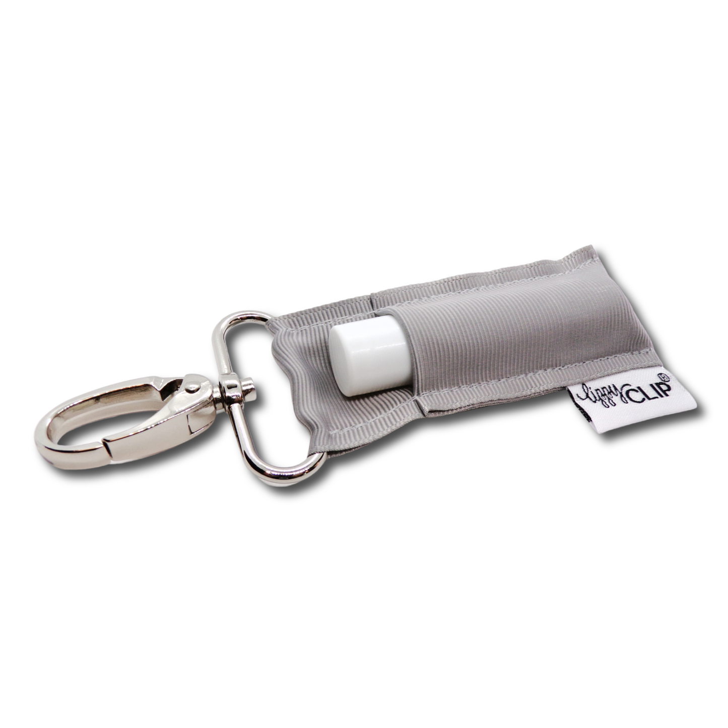 CLASSIC: Grey LippyClip® Lip Balm Holder for Chapstick