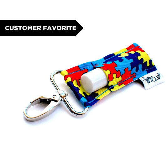 Autism Support LippyClip® Lip Balm Holder for Chapstick