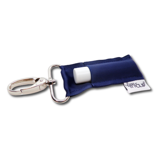 CLASSIC: Navy LippyClip® Lip Balm Holder for Chapstick