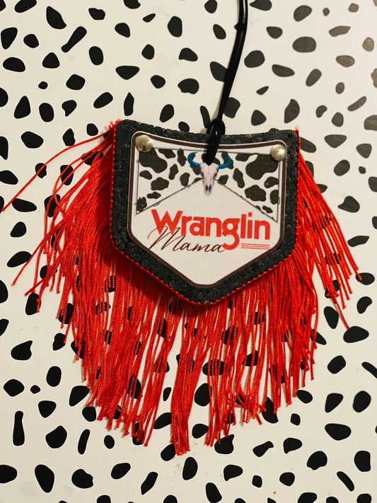 Wranglin Mama Pocket with Fringe Freshie