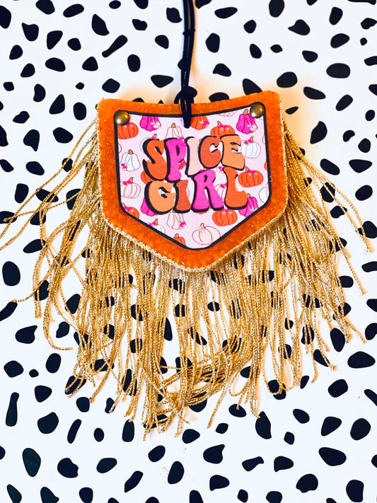 Spice Girl Pocket Freshie with Fringe