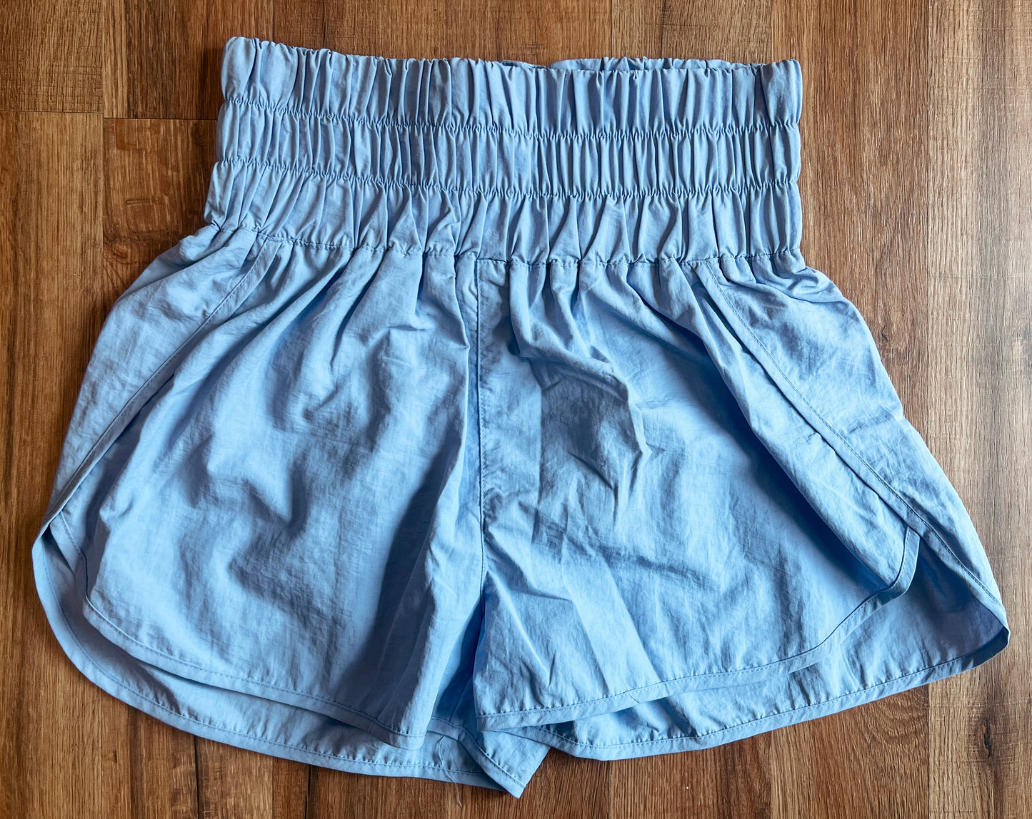 Spring Blue Smocked Shorts