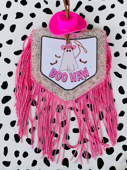 Boo Haw Pocket Freshie with Hat and Fringe