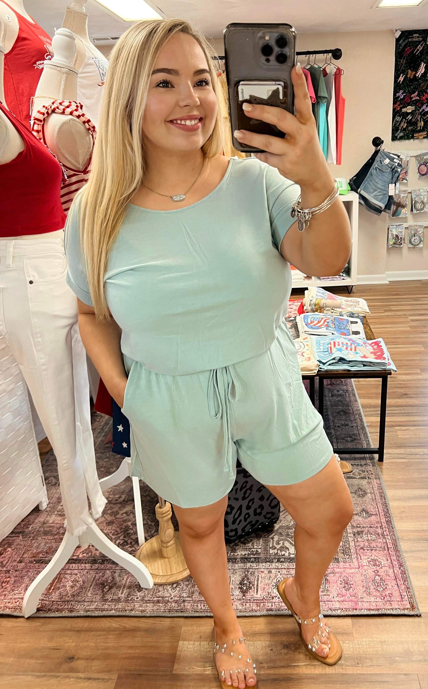 Mint Green Romper