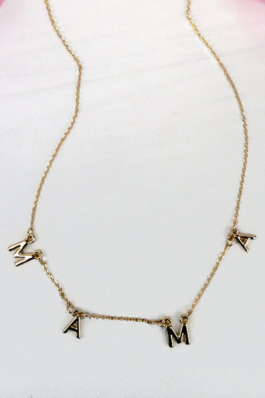 Gold MAMA Necklace