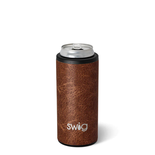 Leather Skinny Swig Tumbler 12oz