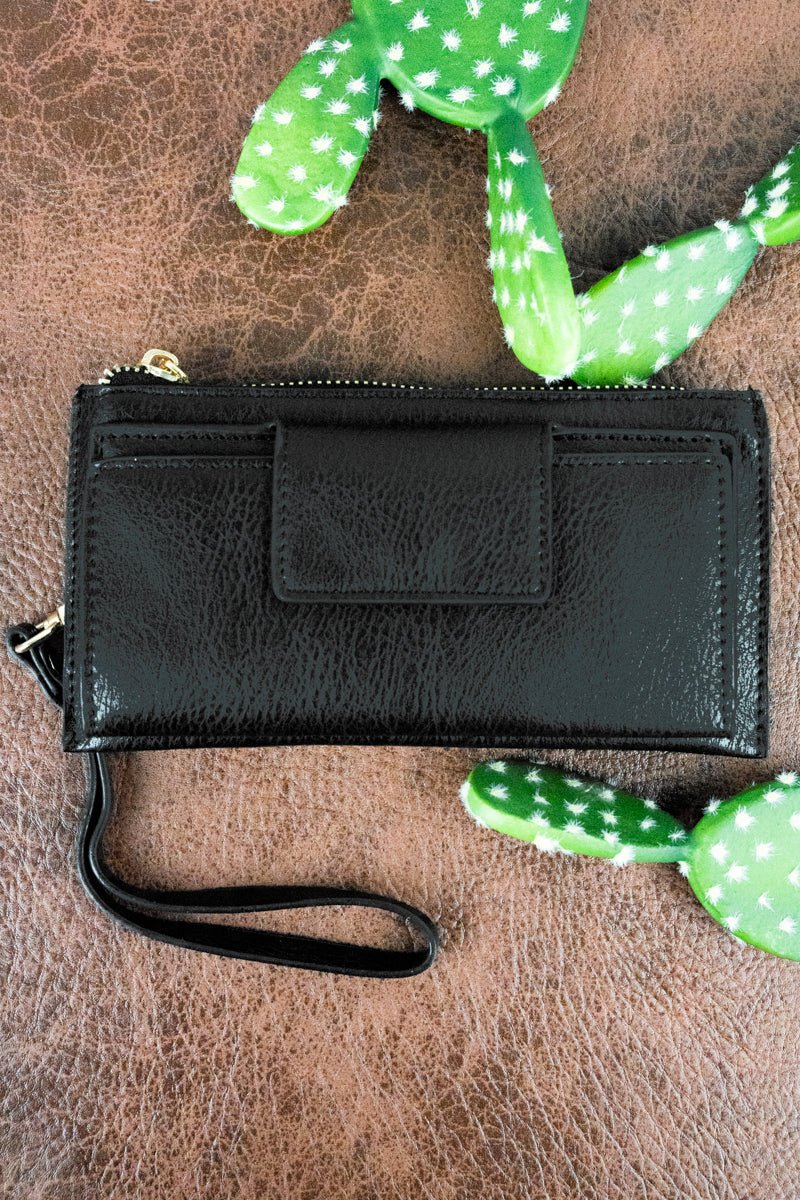 Black Faux Leather Wallet