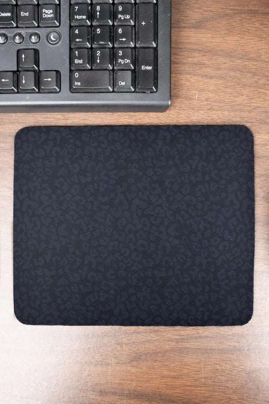 Black Leopard Rectangle Mouse Pad