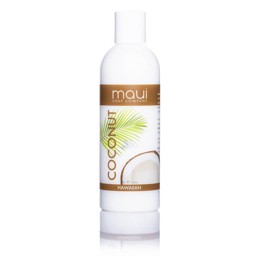 Coconut Body Lotion w/ Avocado Oil, Cucumber & Vit. E, 8 oz : Maui Soap Co