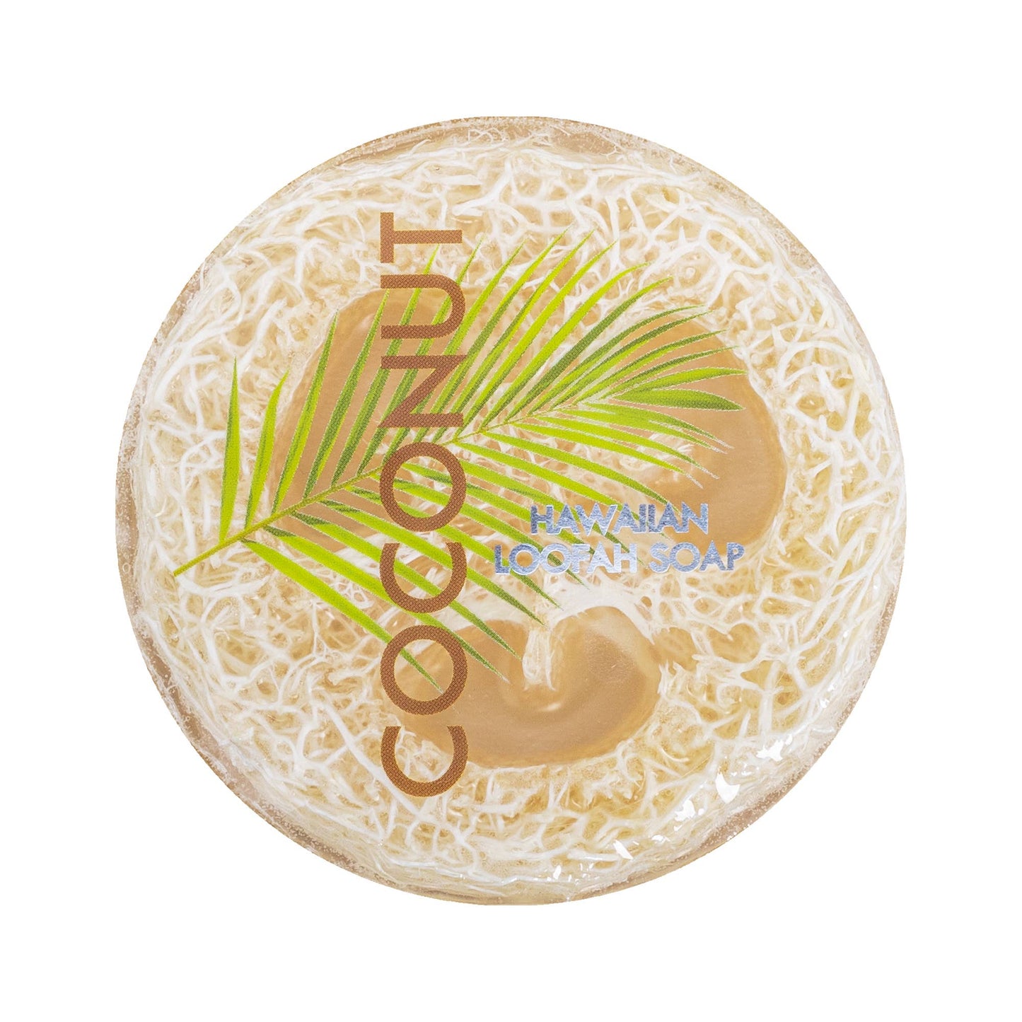 Coconut Sea Salt & Kukui Exfoliating Loofah Soap 4.75oz : Maui Soap Co