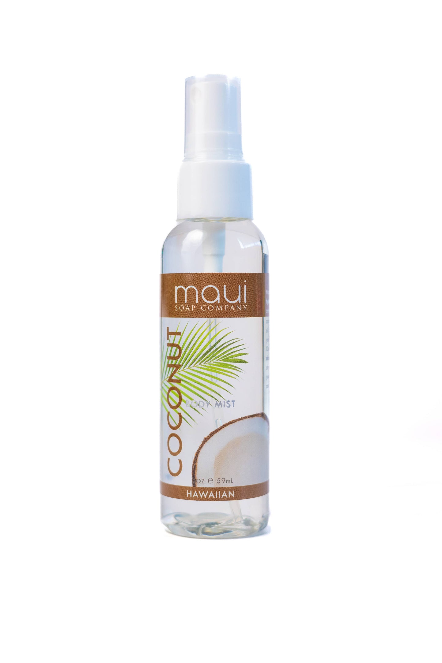 Coconut Hawaiian Body Mist - Alcohol-Free & Hydrating : Maui Soap Co